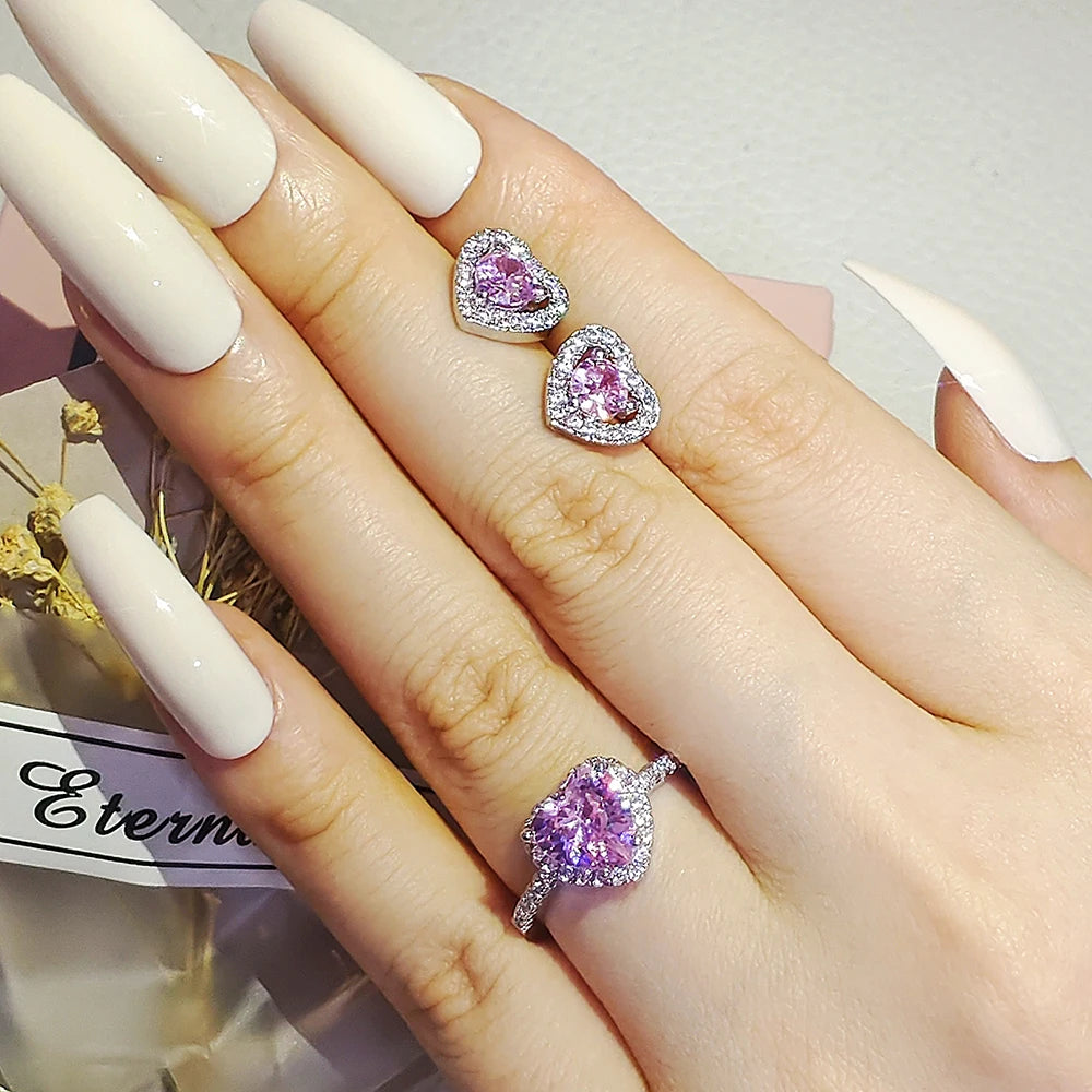 Heart Halo Set Pink